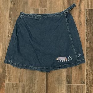 Disney Tigger and Eeyore Denim Skort Size L